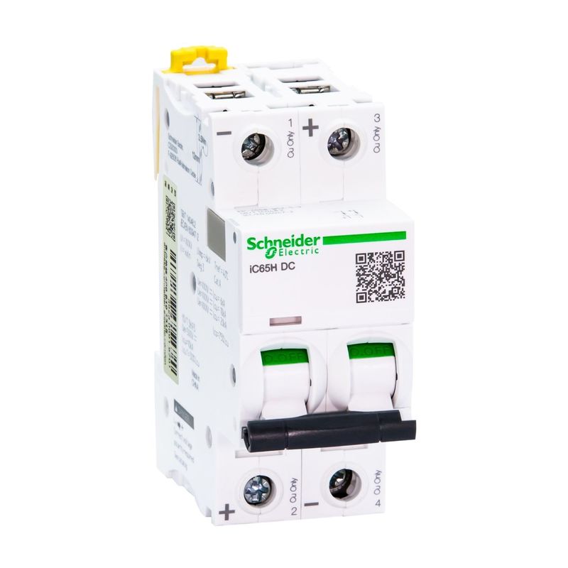 Schneider Telemecanique Acti9 iC65 serie DC MCB D Cure 20ka iC65L DC 1P 2P 3P 4P