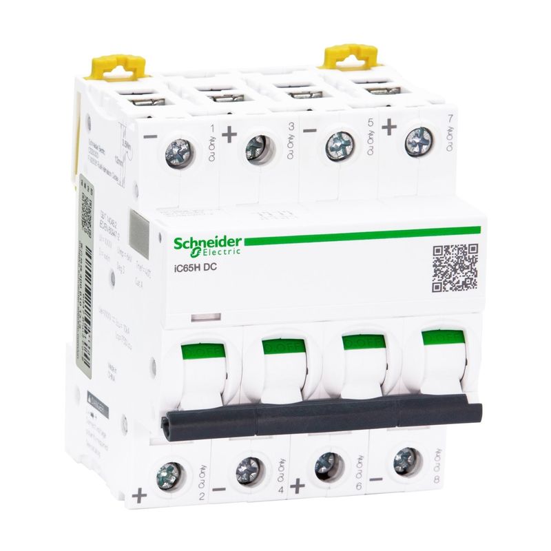 Schneider Telemecanique Acti9 iC65 serie DC MCB D Cure 20ka iC65L DC 1P 2P 3P 4P