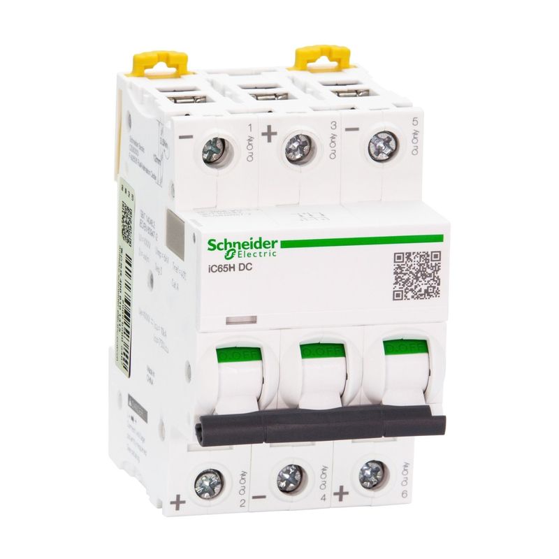Schneider Telemecanique Acti9 iC65 serie DC MCB D Cure 20ka iC65L DC 1P 2P 3P 4P